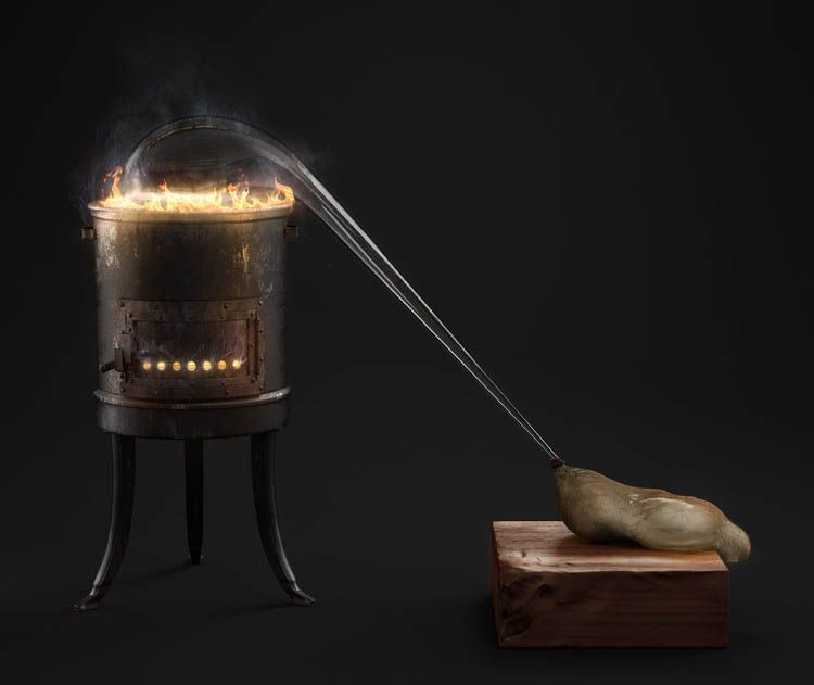 舍勒制备氧气实验装置(Priestley's Apparatuses for Air Experiments Involving Electric Sparks)