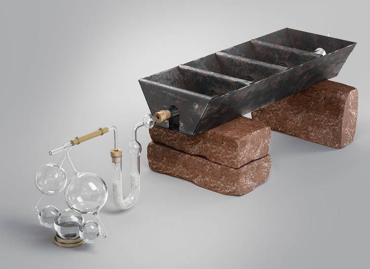 李比希有机物元素分析装置(Liebig's Apparatus for Organic Elemental Analysis)