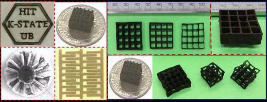 3D打印使用石墨烯气凝胶材料制造复杂结构