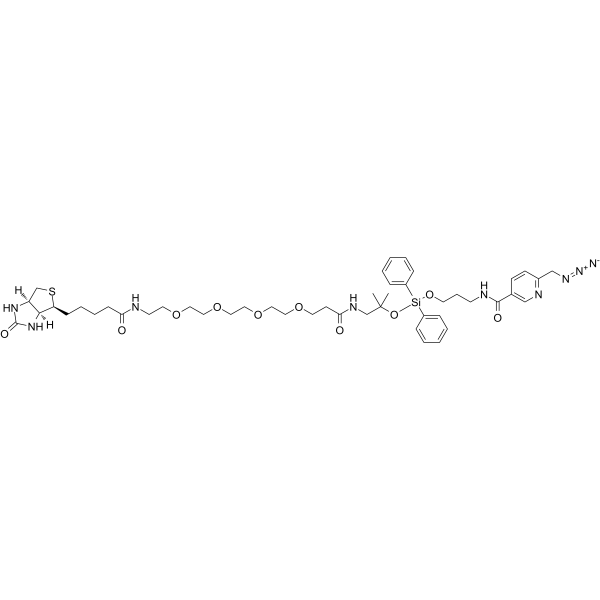 Biotin-PEG4-dialkoxydiphenylsilane-picolyl azide图片