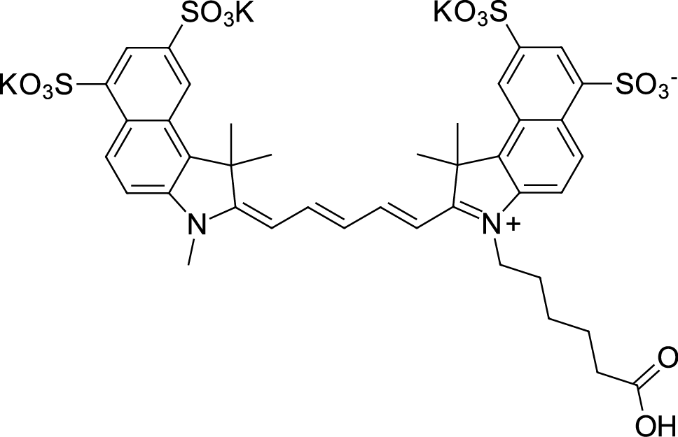 Sulfo-Cyanine5,5 carboxylic acid图片