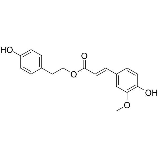 p-Hydroxyphenethyl trans-ferulate图片