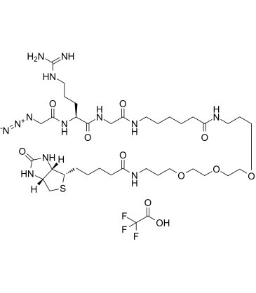 Biotin-C1-PEG3-C3-amido-C5-Gly-Arg-Gly-N3 TFAͼƬ