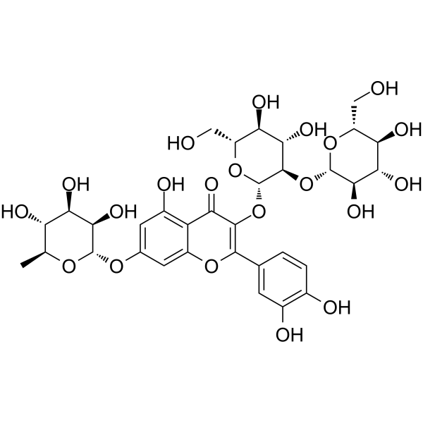 Quercetin 3-O-sophoroside-7-O-rhamnoside图片