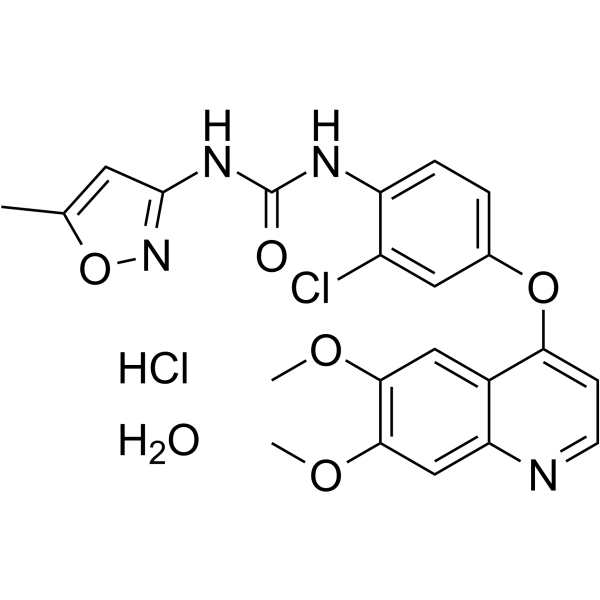 Tivozanib hydrochloride hydrate图片