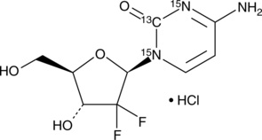 Gemcitabine-13C,15N2(hydrochloride)图片