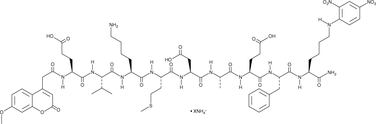 Mca-EVKMDAEF-K(Dnp)-NH2(ammonium salt)图片