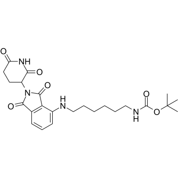Thalidomide-NH-C6-NH-Boc图片