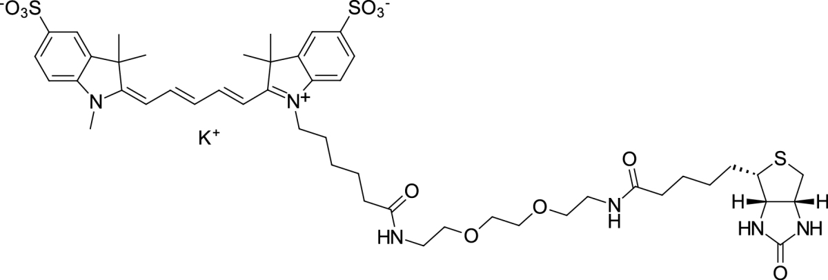 Sulfo-Cyanine5-PEG3-Biotin图片