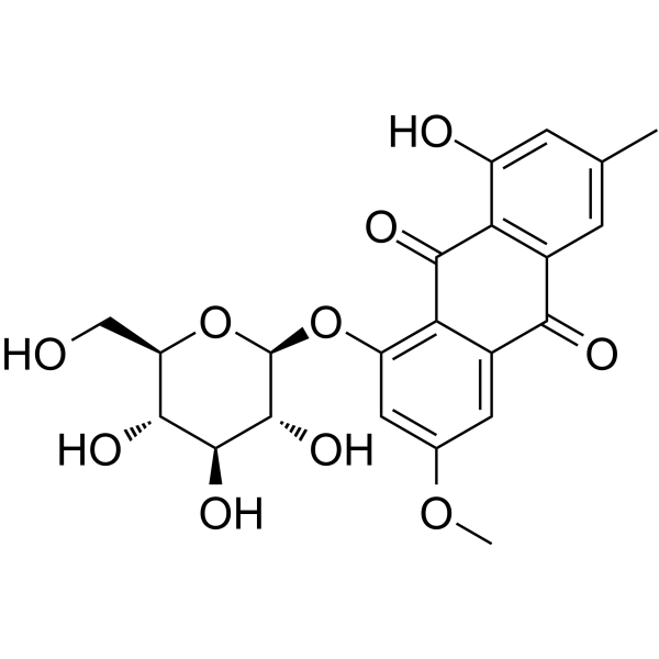 Physcion 8-O-β-D-glucopyranoside图片