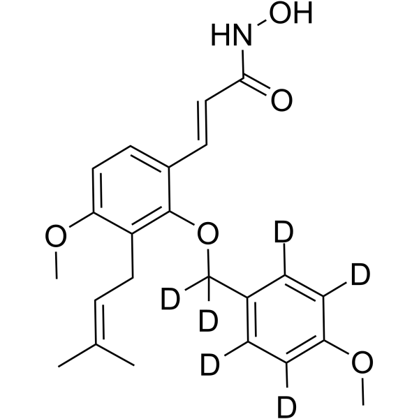N-Hydroxy(E)-2-(4-methoxybenzoxy-D6)-4-methoxy-3-prenylcinnamamide图片