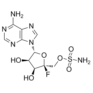 Nucleocidin(4'-Fluoro-5'-O-sulfamoyladenosine)图片
