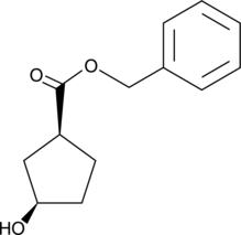 (1R,3S)-3-Hydroxycyclopentane carboxylic acid benzyl ester图片
