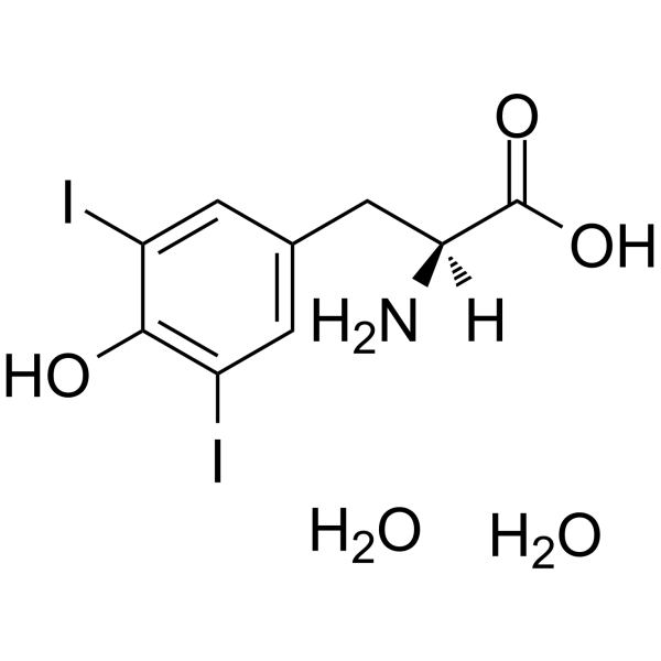 (S)-2-Amino-3-(4-hydroxy-3,5-diiodophenyl)propanoic acid dihydrate图片