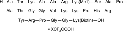 Histone H3K27Me1(21-44)-GK-biotin(trifluoroacetate salt)图片
