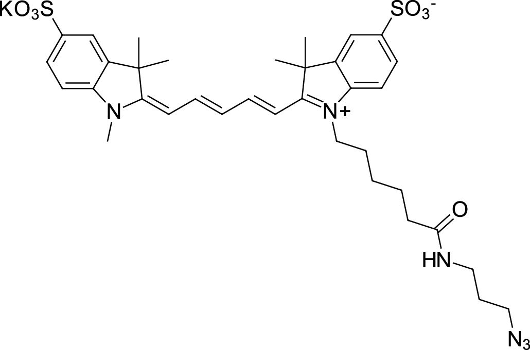 Sulfo-Cyanine5 azide图片