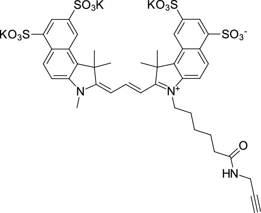 Sulfo-Cyanine3,5 alkyne图片