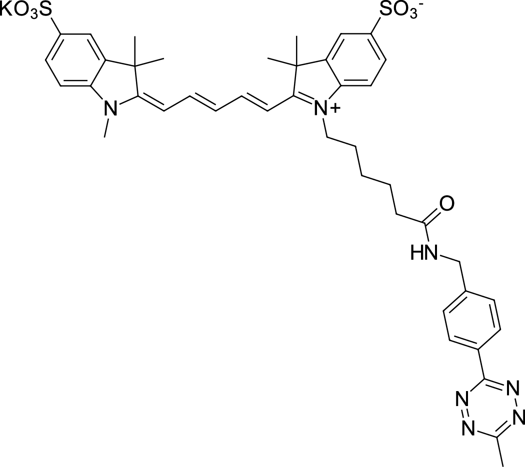 Sulfo-Cyanine5 tetrazine图片