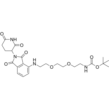 Thalidomide-NH-PEG2-C2-NH-Boc图片