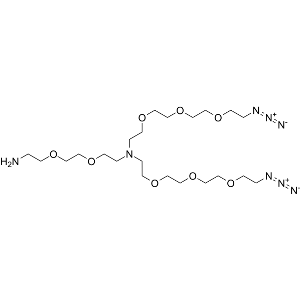 N-(Amino-PEG2)-N-bis(PEG3-azide)图片