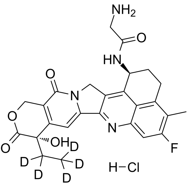 Glycyl-Exatecan D5 hydrochloride图片