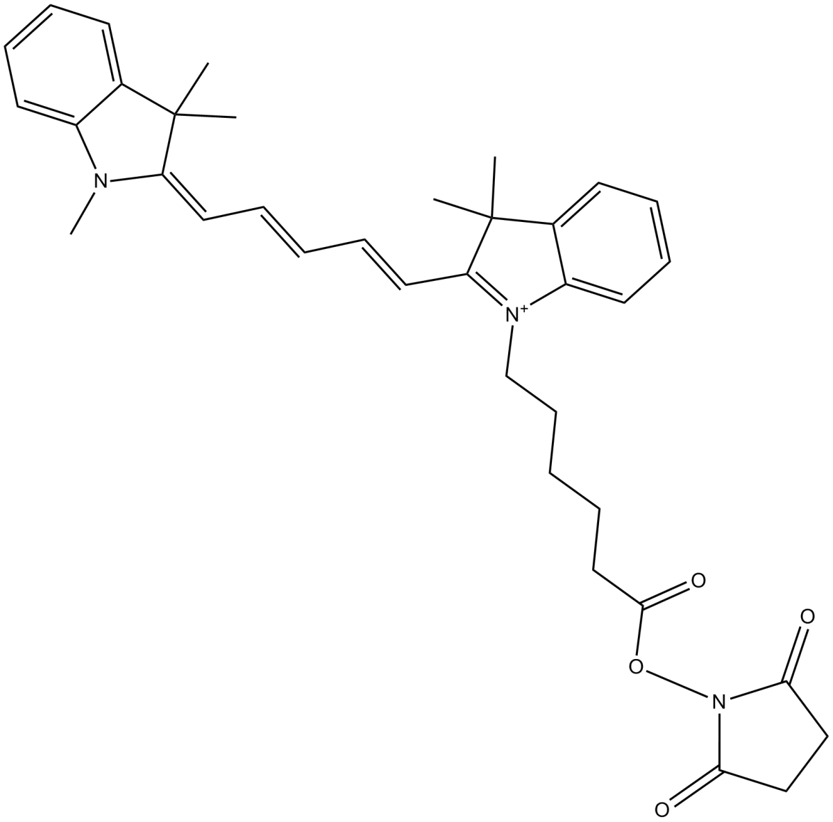 Cy5 NHS ester(non-sulfonated)图片