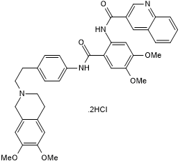 Tariquidar dihydrochloride图片