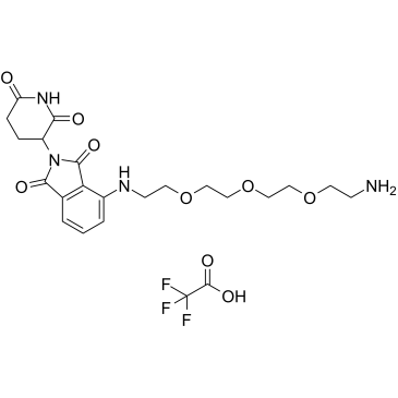 Pomalidomide-PEG3-C2-NH2 TFA图片