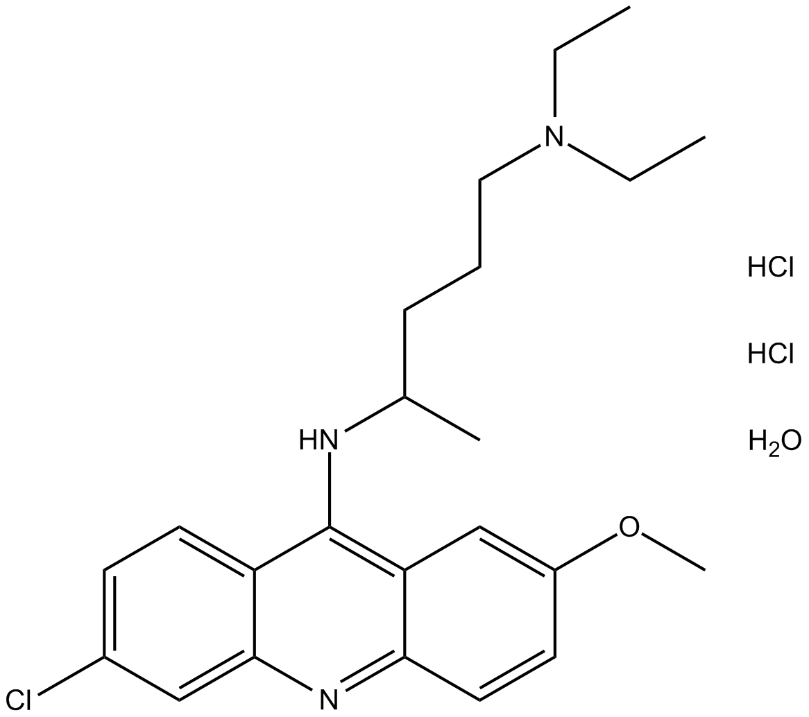 Quinacrine(hydrochloride hydrate)图片