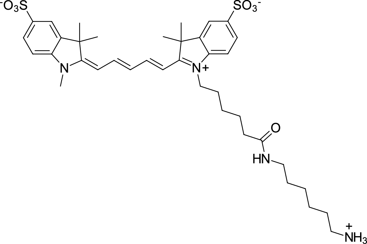 Sulfo-Cyanine5 amine图片