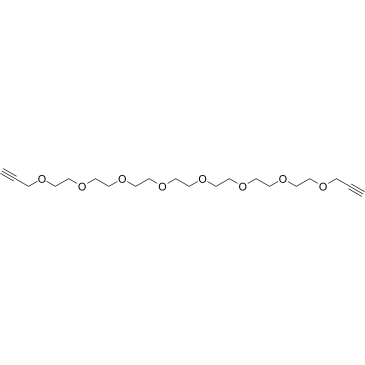 Bis-propargyl-PEG7图片