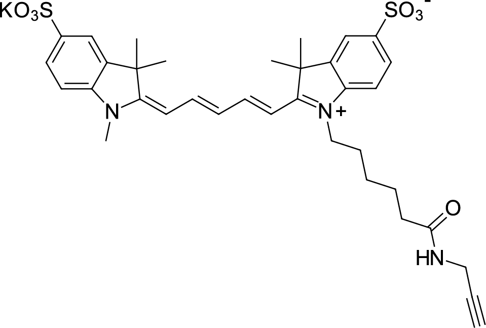 Sulfo-Cyanine5 alkyne图片