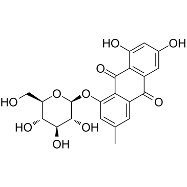 Emodin-1-O-β-D-glucopyranoside图片