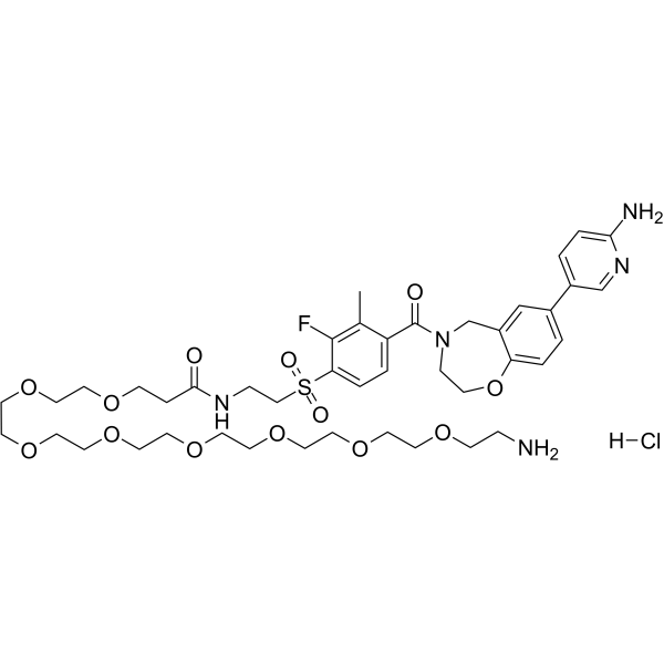XL388-C2-amide-PEG9-NH2 hydrochloride图片