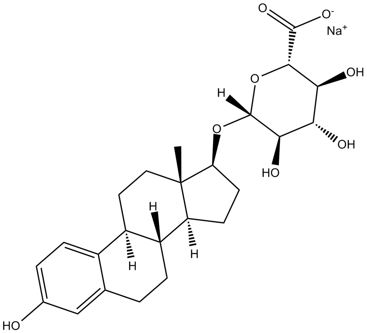Estradiol 17-(β-D-Glucuronide)(sodium salt)图片