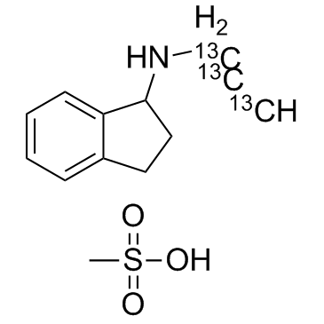 Rasagiline 13C3 mesylate racemic(AGN1135 13C3 racemic)图片