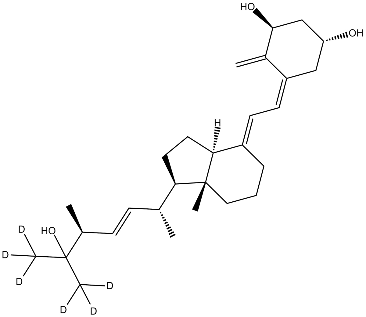 1alpha,25-Dihydroxy VD2-D6图片