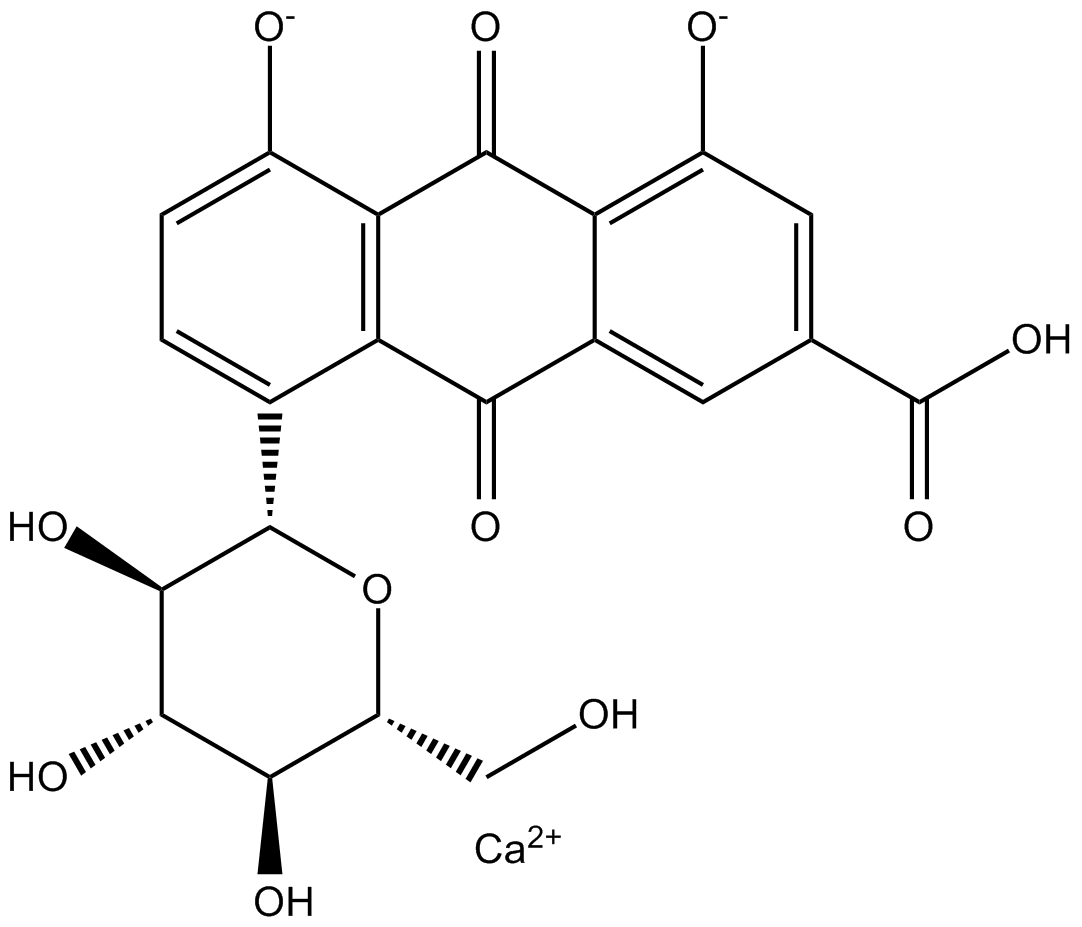 Rhein-8-O-β-D-glucopyranoside图片