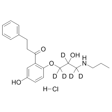 5-Hydroxy Propafenone D5 Hydrochloride(GPV-129 D5 Hydrochloride)图片