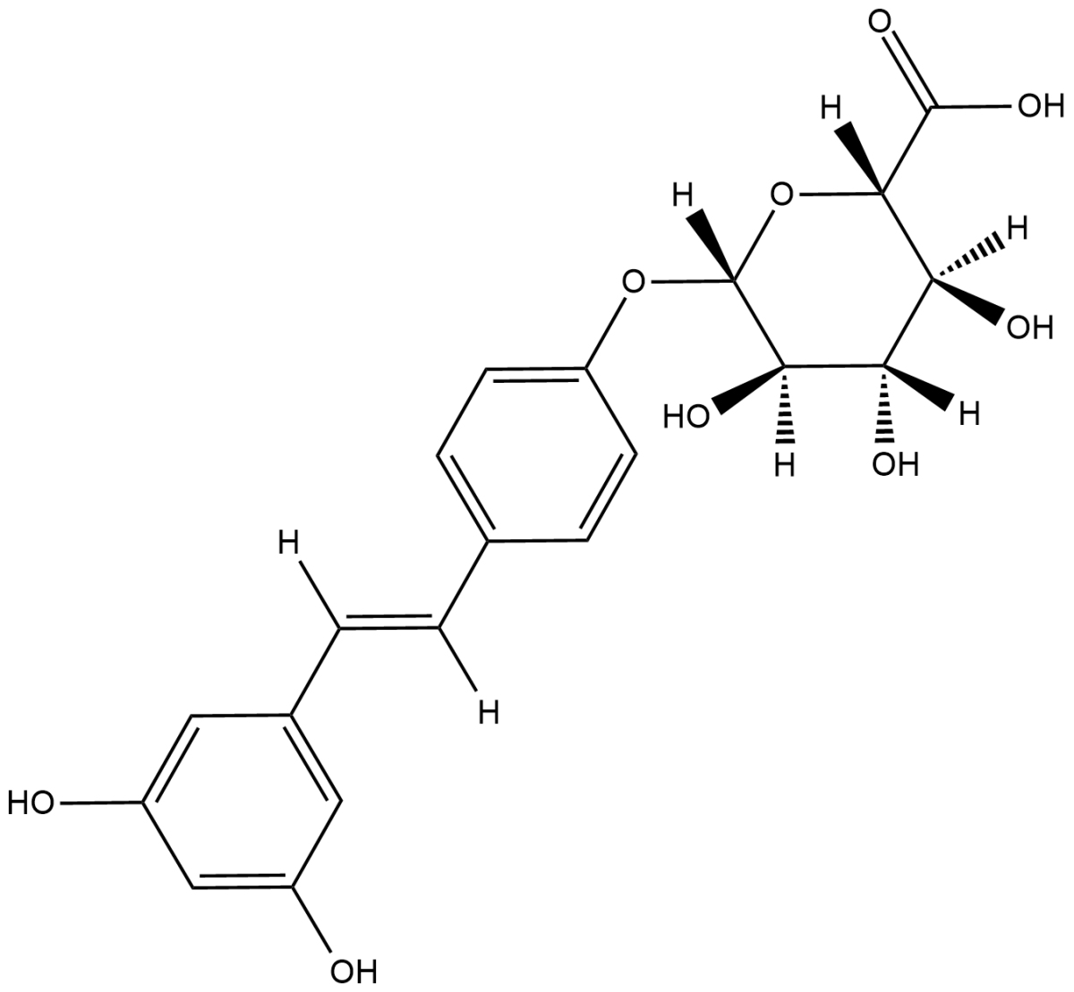 Resveratrol-4'-O-D-Glucuronide图片