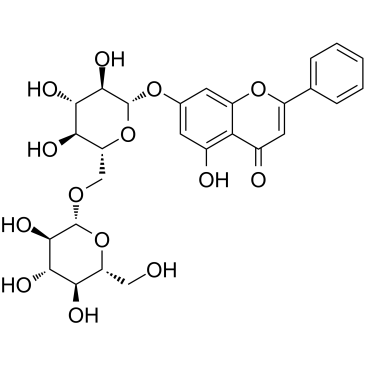 Chrysin 7-O-beta-gentiobioside图片