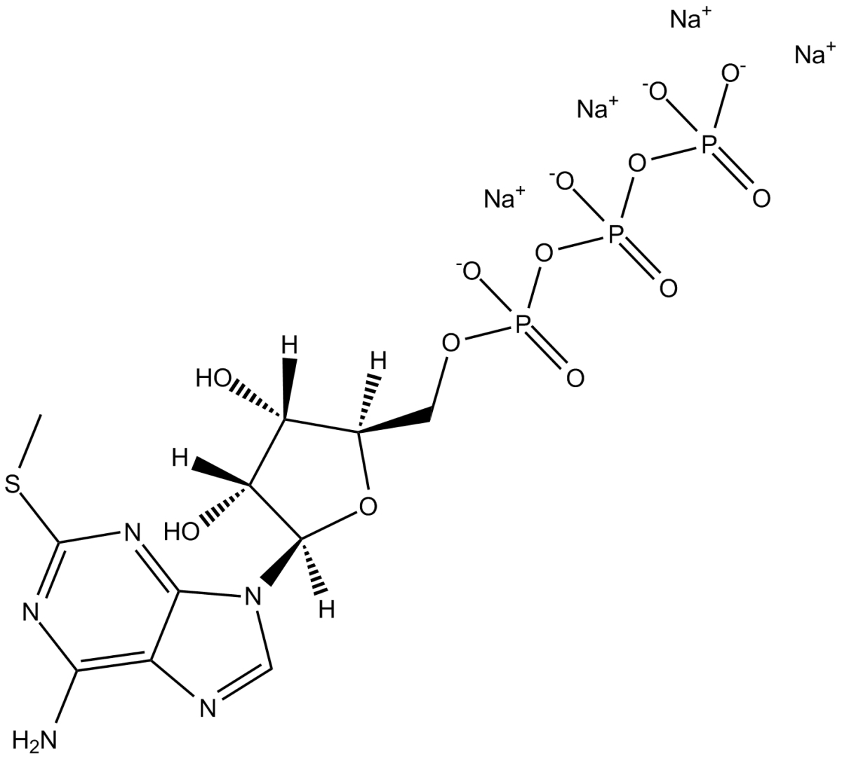 2-Methylthioadenosine triphosphate tetrasodium salt图片