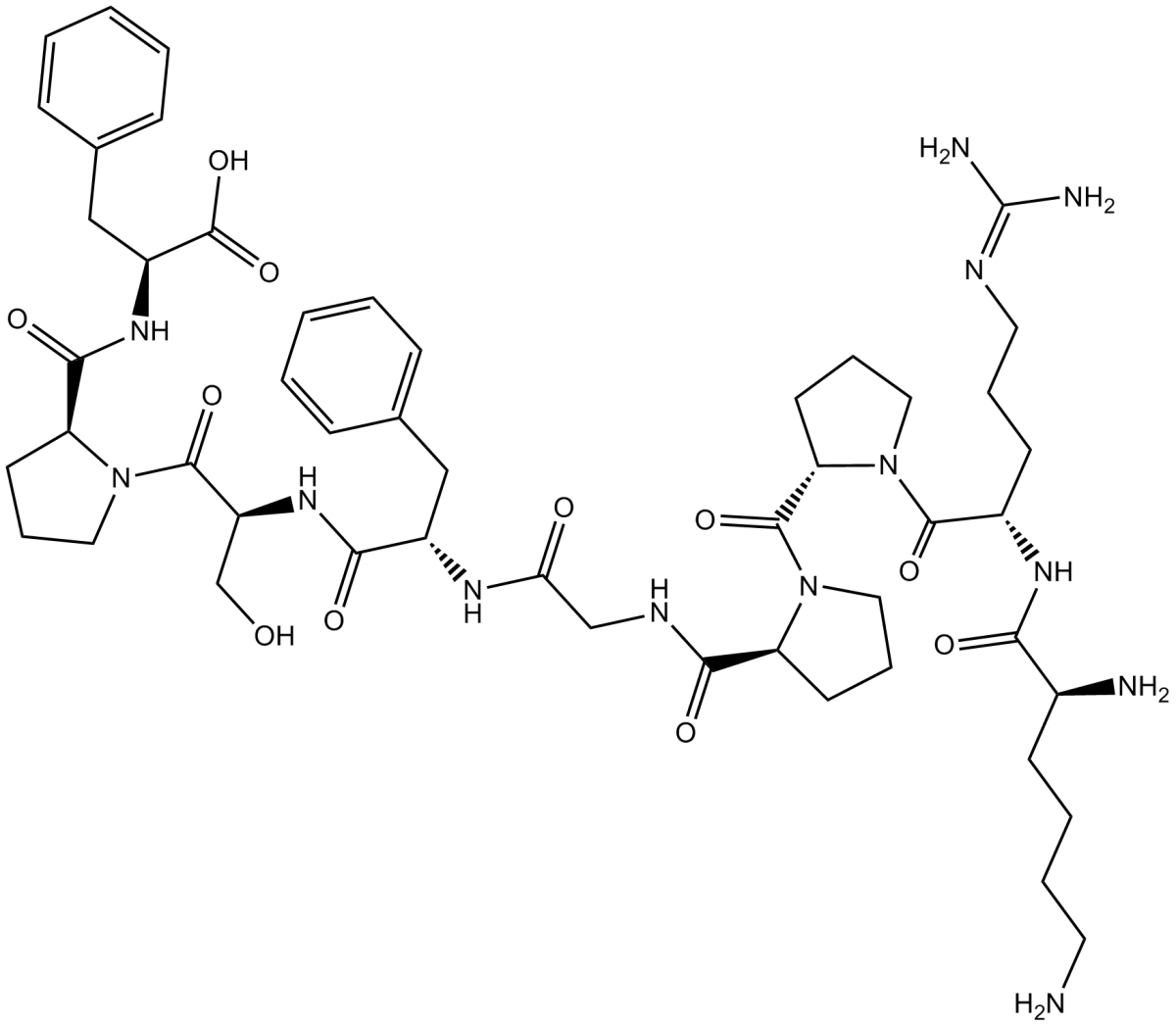 Lys-[Des-Arg9]Bradykinin图片