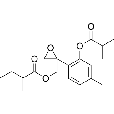 8,9-Epoxy-3-isobutyryloxy-10-(2-methylbutanoyl)thymol图片