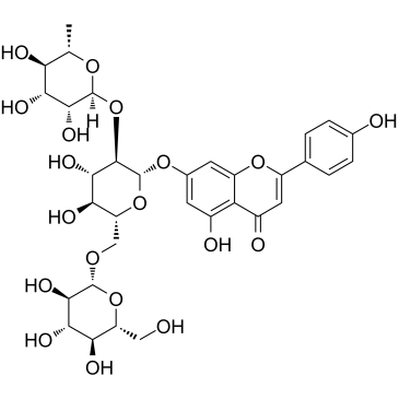 Apigenin-7-O-(2G-rhamnosyl)gentiobioside图片
