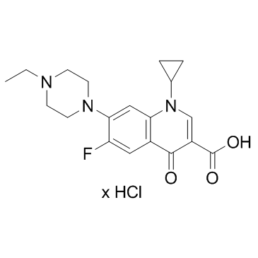 Enrofloxacin hydrochloride(BAY-Vp2674 hydrochloride)图片