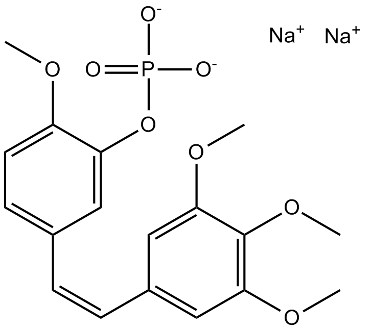 Fosbretabulin(Combretastatin A4 Phosphate(CA4P))Disodium图片