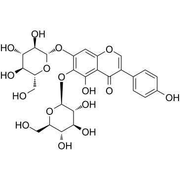 5,6,7,40-Tetrahydroxyisoflavone-6,7-di-o-b-D-glucopyranoside图片