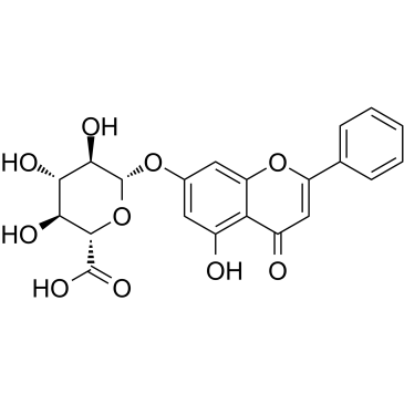 Chrysin-7-O-glucuronide图片