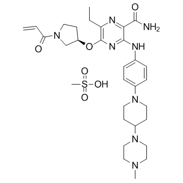 Naquotinib mesylate(ASP8273)图片